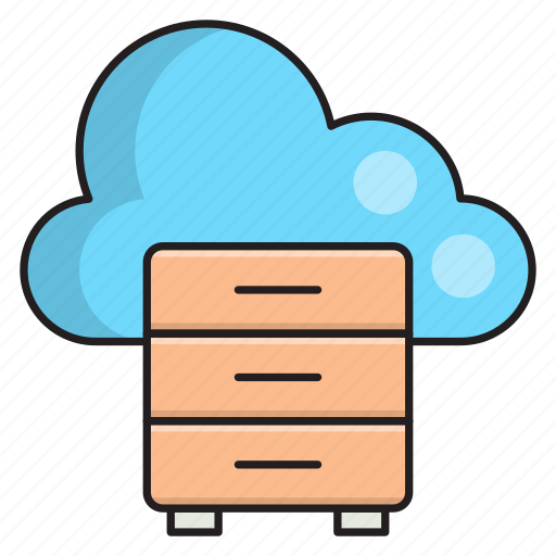 Drawer, database, storage, cloud, cabinet icon - Download on Iconfinder