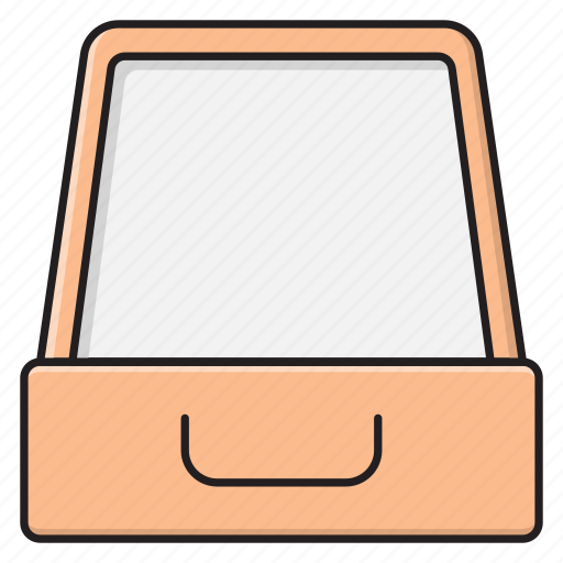 Box, drawer, interior, open, cabinet icon - Download on Iconfinder