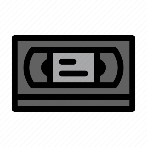 Cassette, tape, vhs, video icon - Download on Iconfinder