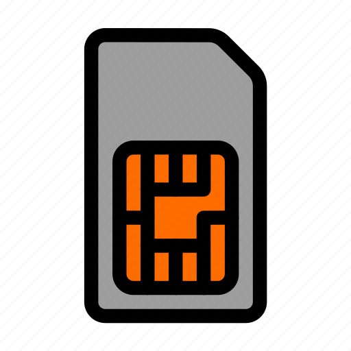 Card, identification, sim, storage, telephone icon - Download on Iconfinder
