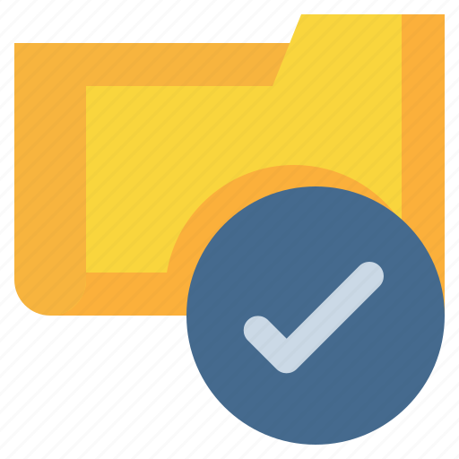 Data, folder, check, storage icon icon - Download on Iconfinder