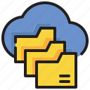 cloud, folder, database, data