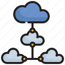 cloud, share, transfer, data, storage icon