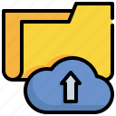 folder, transfer, data, cloud, storage icon, file