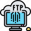 ftp, cloud, server, sharing, digital 