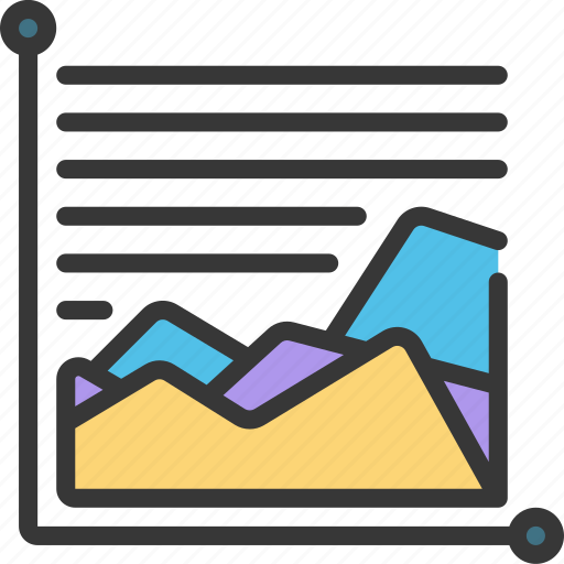 Area, graph, chart, spikes icon - Download on Iconfinder
