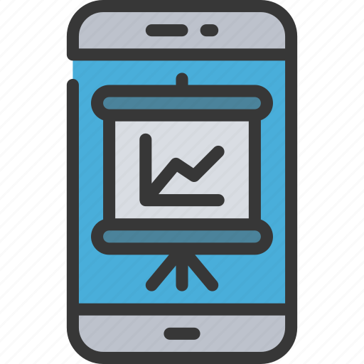 Phone, graph, presentation, mobile icon - Download on Iconfinder