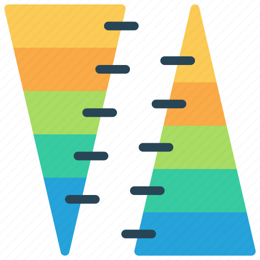Double, pyramid, charts icon - Download on Iconfinder