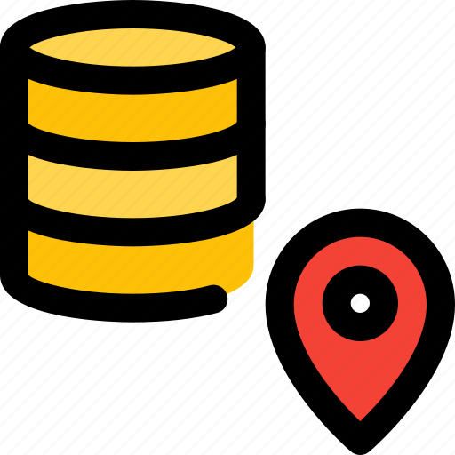 Database, location, server, pointer icon - Download on Iconfinder
