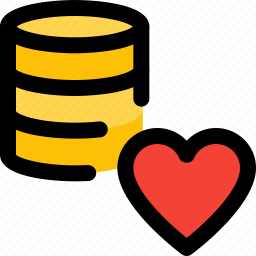 Database, heart, server, favorite icon - Download on Iconfinder