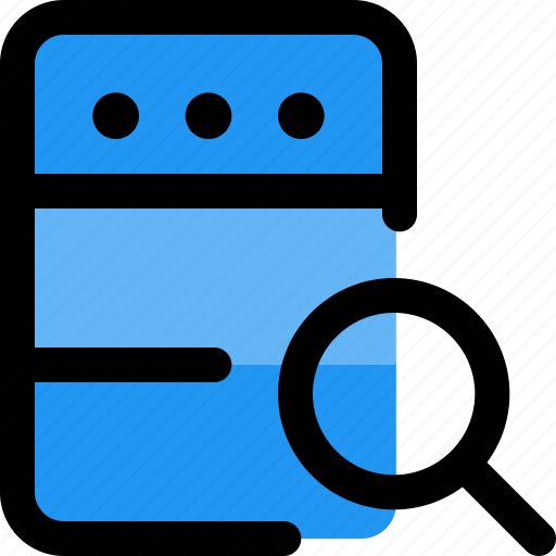 Server, search, database, magnifier icon - Download on Iconfinder