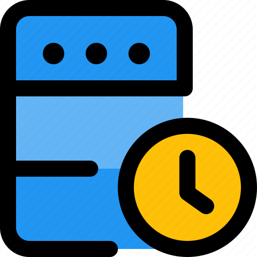 Server, time, database, clock icon - Download on Iconfinder