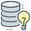 database, base, data, bulb, idea, light bulb 