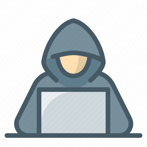 Hacker, laptop, person icon - Download on Iconfinder