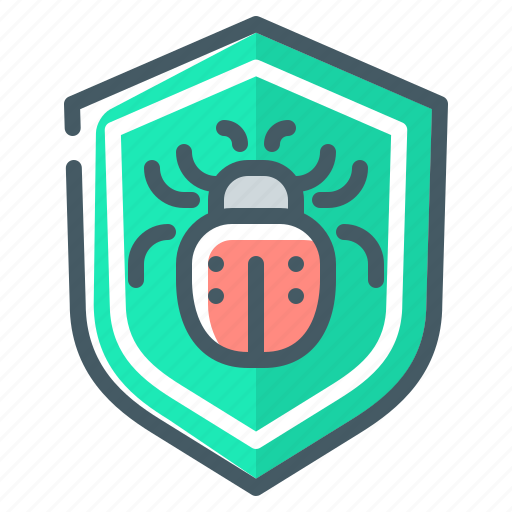 Shield, protection, antivirus, bug icon - Download on Iconfinder
