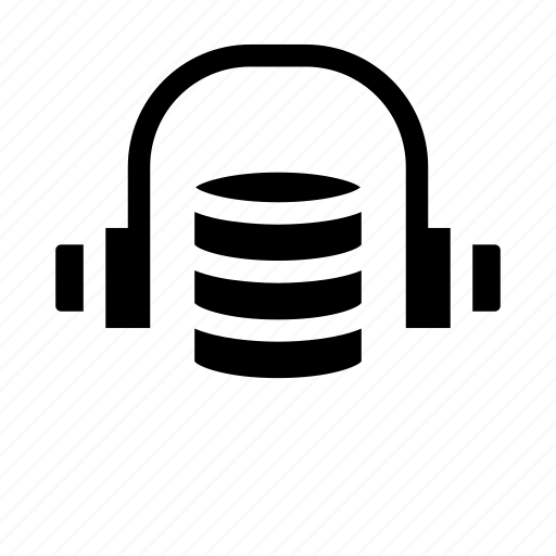 Audio, data, database, headphones, server icon - Download on Iconfinder