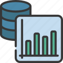 bar, chart, data, storage, information