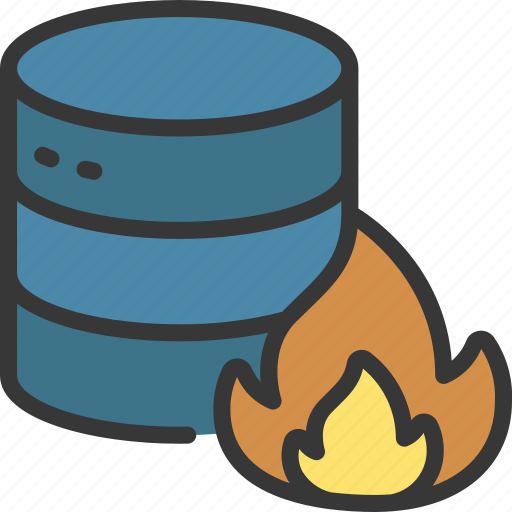 Data, fire, storage, information, flame icon - Download on Iconfinder