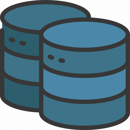 Two, databases, storage, information, database icon - Download on Iconfinder