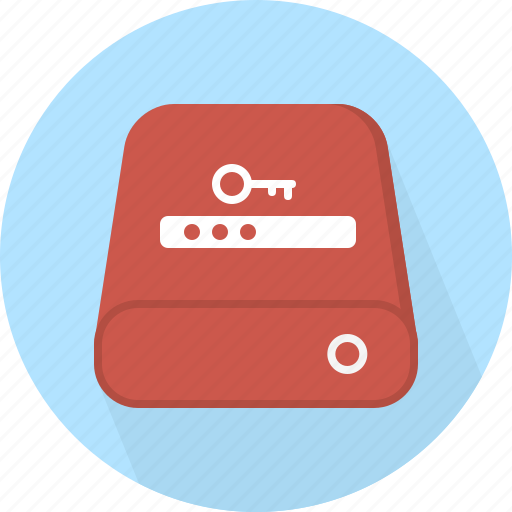Database, hard-drive, password, storage icon - Download on Iconfinder