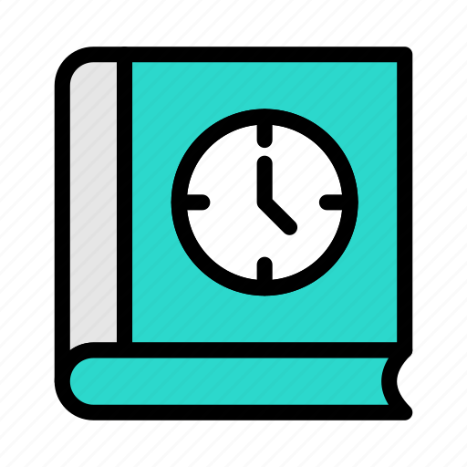 Time, book, reading, schedule, clock icon - Download on Iconfinder