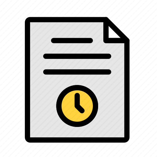 Timetable, schedule, file, document, alert icon - Download on Iconfinder