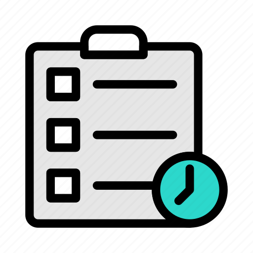 Timetable, schedule, plan, clipboard, list icon - Download on Iconfinder
