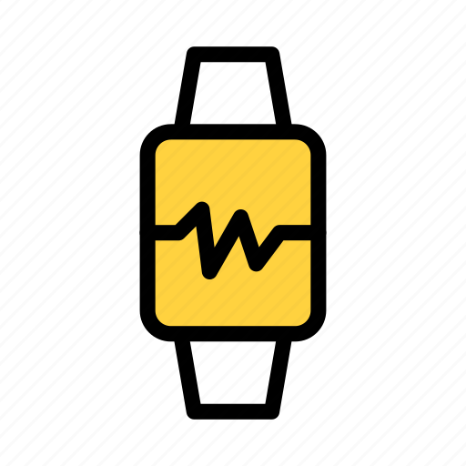 Wrist, watch, smart, gadget, pulses icon - Download on Iconfinder