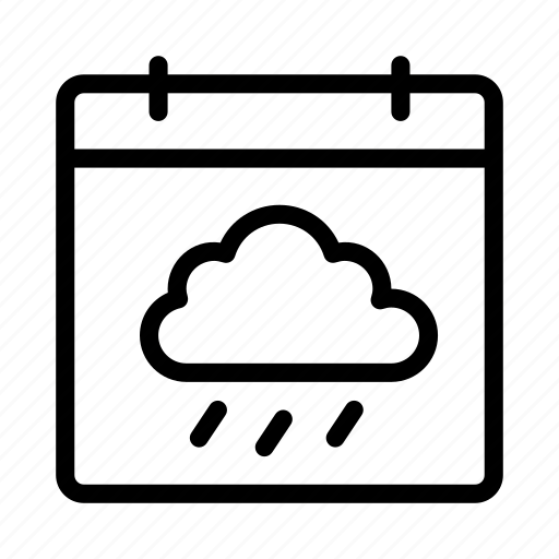 Cloud, rain, calendar, date, weather icon - Download on Iconfinder