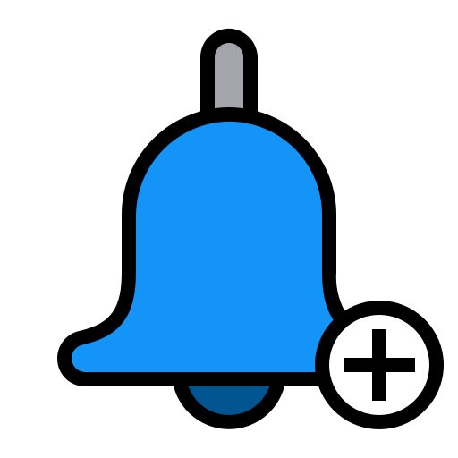 Add, alarm, bell, reminder icon - Free download