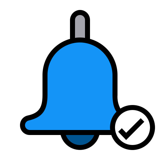 Alarm, bell, done, reminder icon - Free download