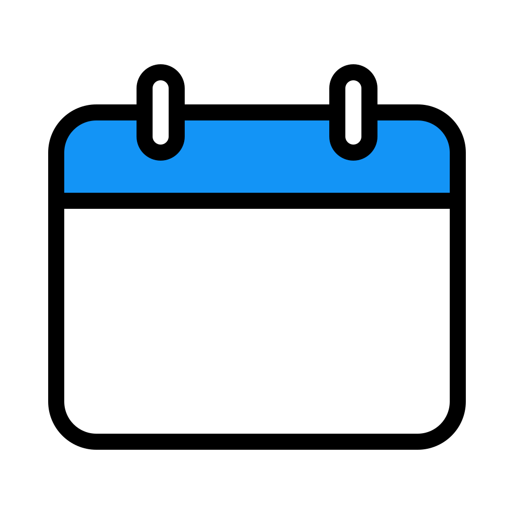 Blank, calendar, date, month, schedule icon Free download