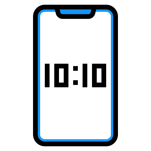 Clock, digital, phone, time icon - Free download