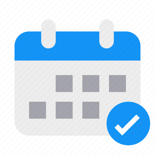 Calendar, date, done, event, month, schedule icon - Download on Iconfinder