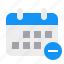calendar, date, event, month, remove, schedule 