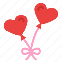 balloon, love, romantic, valentine