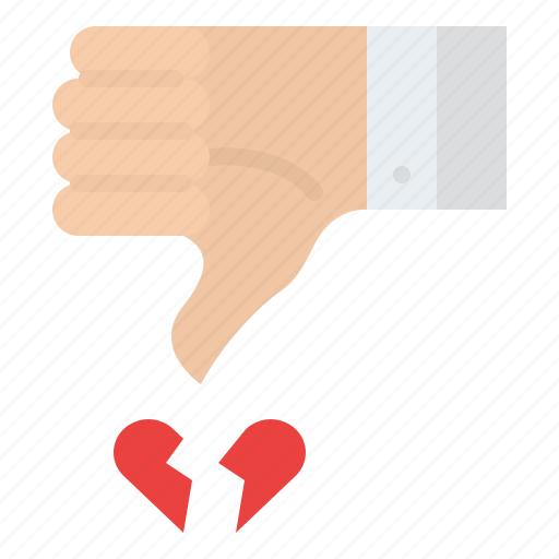 Dislike, love, broken, heart, dating icon - Download on Iconfinder