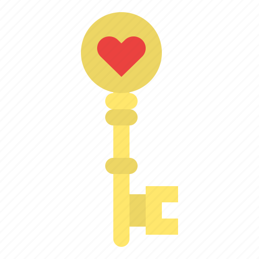 Key, love, valentine, heart icon - Download on Iconfinder