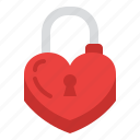 lock, heart, love, valentine