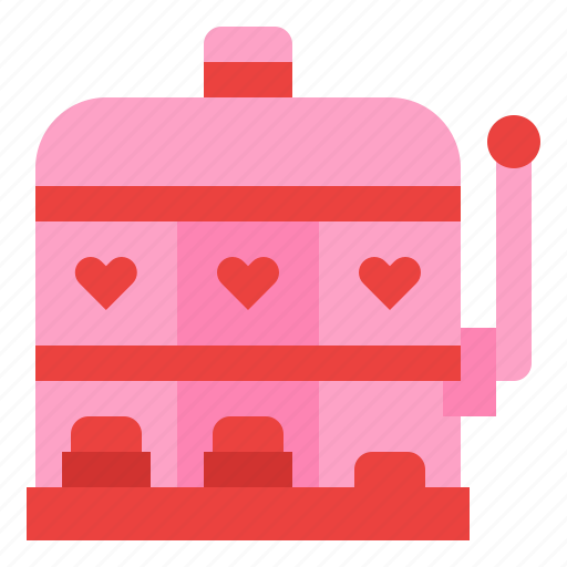 Slot, machine, valentine, game, dating icon - Download on Iconfinder