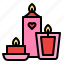 candles, aroma, love, romantic 
