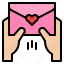 love, letter, sending, heart, valentine 