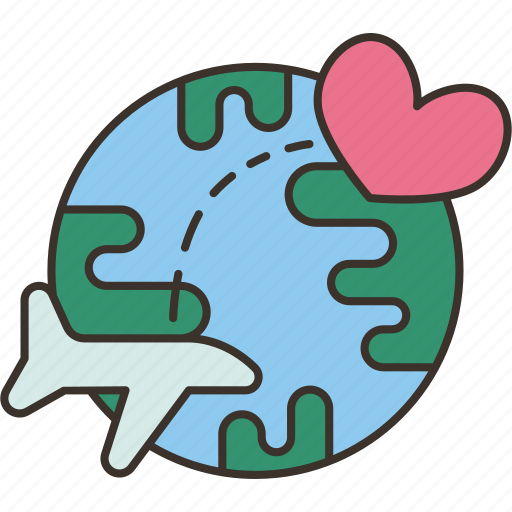 Love, distance, world, romance, relationship icon - Download on Iconfinder