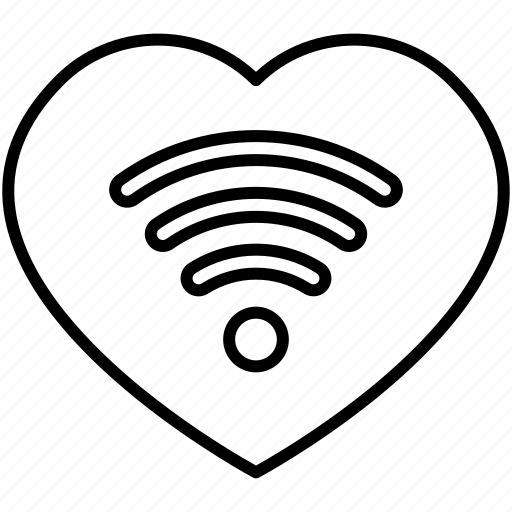 Heart, love, wifi, signal icon - Download on Iconfinder