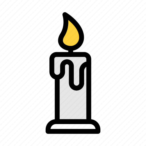 Candle, fire, death, cemetery, graveyard icon - Download on Iconfinder