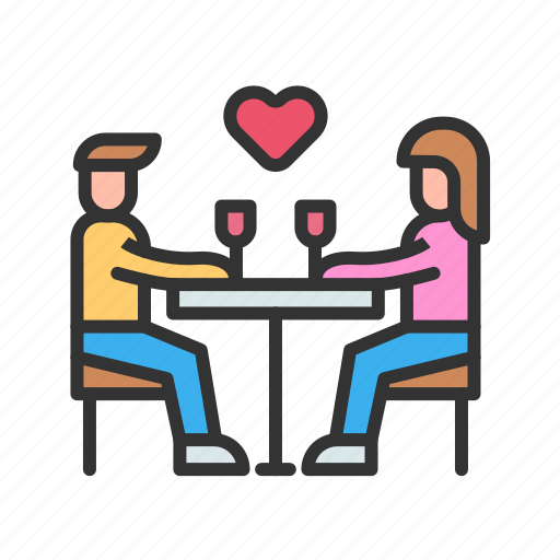 Date, couple, love, valentine, cutlery, dining, dish icon - Download on Iconfinder