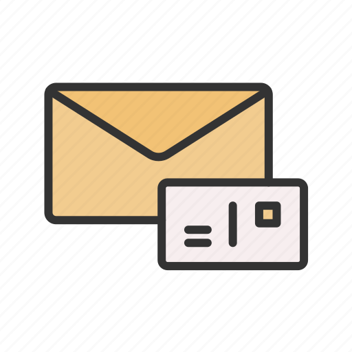 Postcard, envelope, letter, mail, send, post office, dispatch icon - Download on Iconfinder
