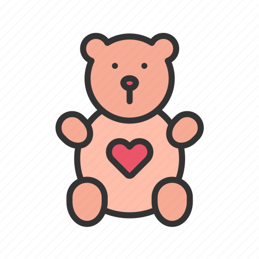 Teddy bear, toy, stuffed, cute, baby, panda, soft icon - Download on Iconfinder
