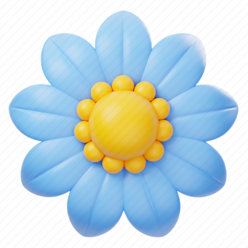 Flower, floral, plant, leaf, nature, blossom, spring 3D illustration - Download on Iconfinder