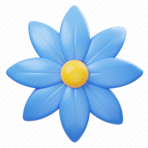 Gradient, flower, floral, plant, leaf, nature, blossom 3D illustration - Download on Iconfinder